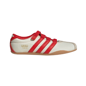 adidas 'Tokyo Mary Jane White Red Ballet Flats'
