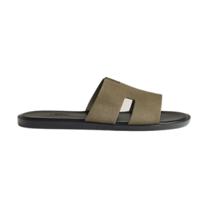 Hermès Haven Suede H Style Slip-On Olive