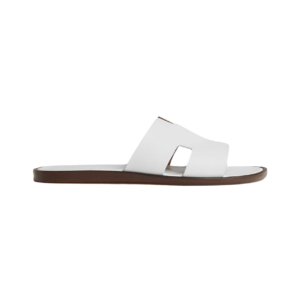 Hermès Izmir Sandal Blanc Smooth Calfskin Leather