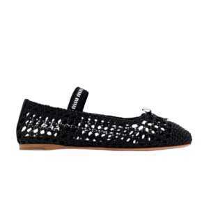 Miu Miu Woven nappa leather ballerinas
