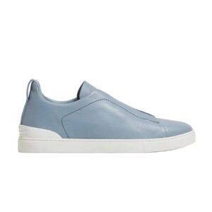 Zegna Light Blue Triple Stitch™ SECONDSKIN Sneakers Light Blue