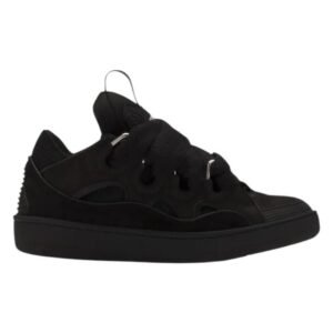 Lanvin 'Curb' Leather Blend Sneakers in Black