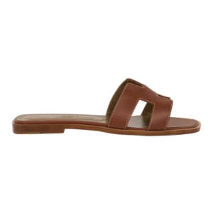Hermès Sandal Flat Oran Gold Box Calfskin | Mightychic